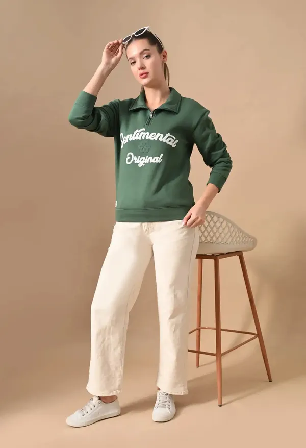 Dark_Green_Puff_Print_Henley_Neck_Sweatshirt