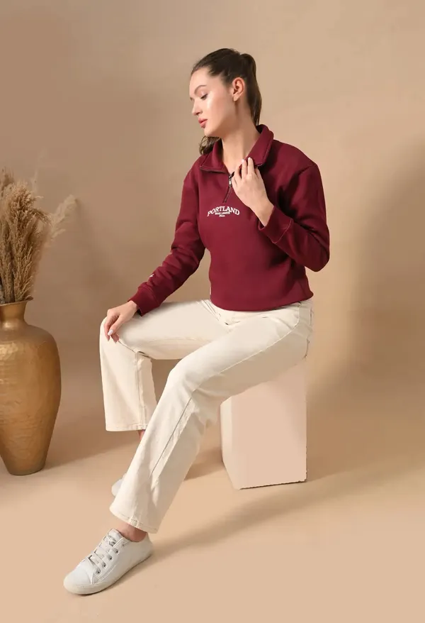 Deep_Red_Henley_Neck_Sweatshirts