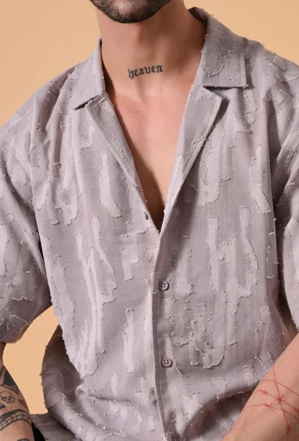 Mauve_Beige_Textured_Oversized_Jacquard_Shirt_For_Men