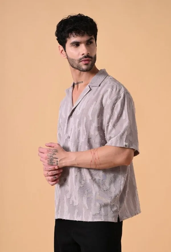 Mauve_Beige_Textured_Oversized_Jacquard_Shirt_For_Men