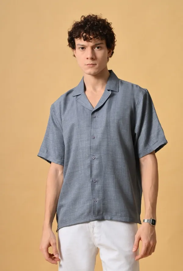 Slate_Blue_Oversized_Resort_Shirt_For_Men