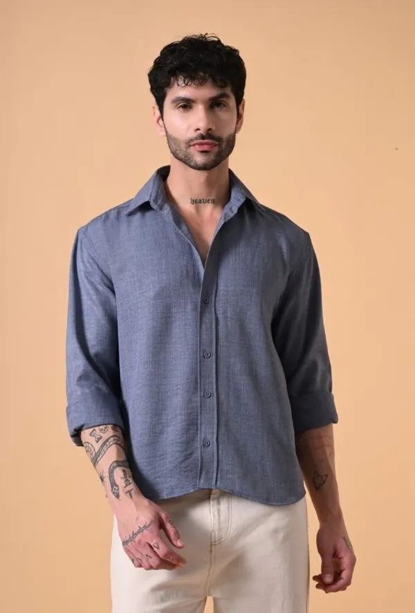 Slate_Blue_Relaxed_Fit_Full_Sleeve_Shirt_For_Men