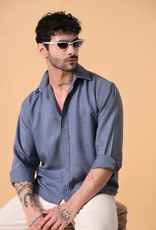 Slate_Blue_Relaxed_Fit_Full_Sleeve_Shirt_For_Men