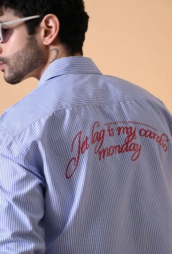 Blue_&_White_Striped_Cotton_Shirt_with_Back_Print_For_Men