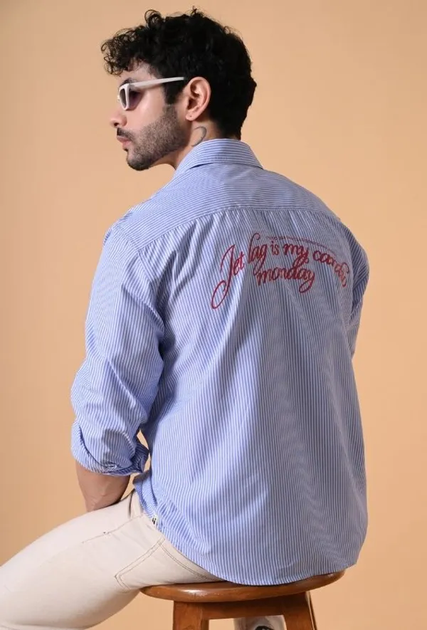 Blue_&_White_Striped_Cotton_Shirt_with_Back_Print_For_Men
