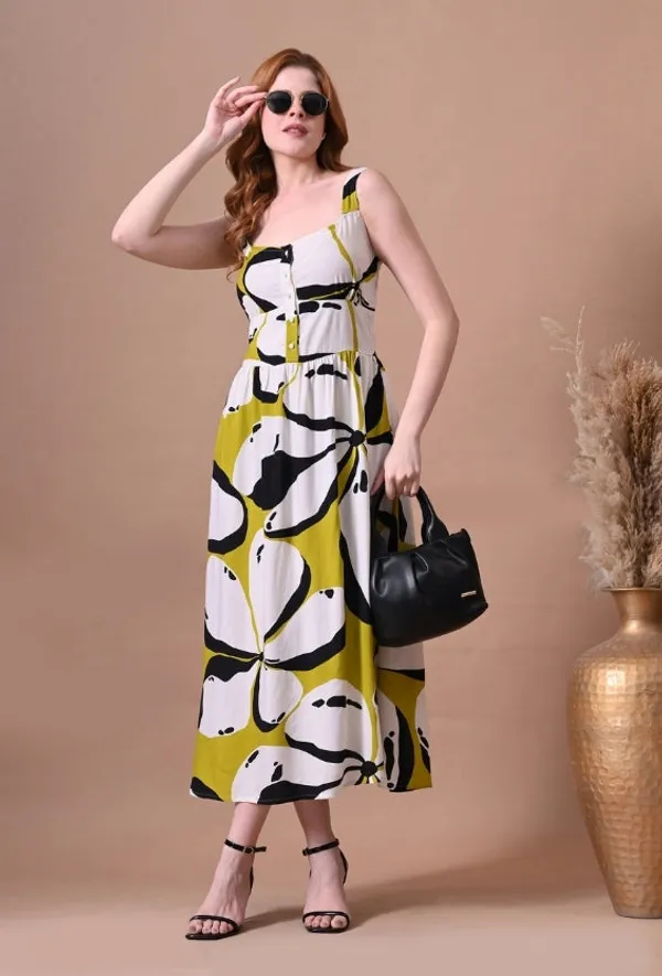 Abstract_Print_Rayon_Mini_Dress_with_Adjustable_Back_Tie_For_Women