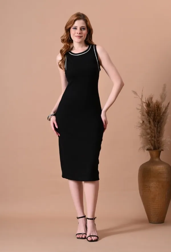 Black_Cotton_Rib_Bodycon_Mini_Dress_For_Women