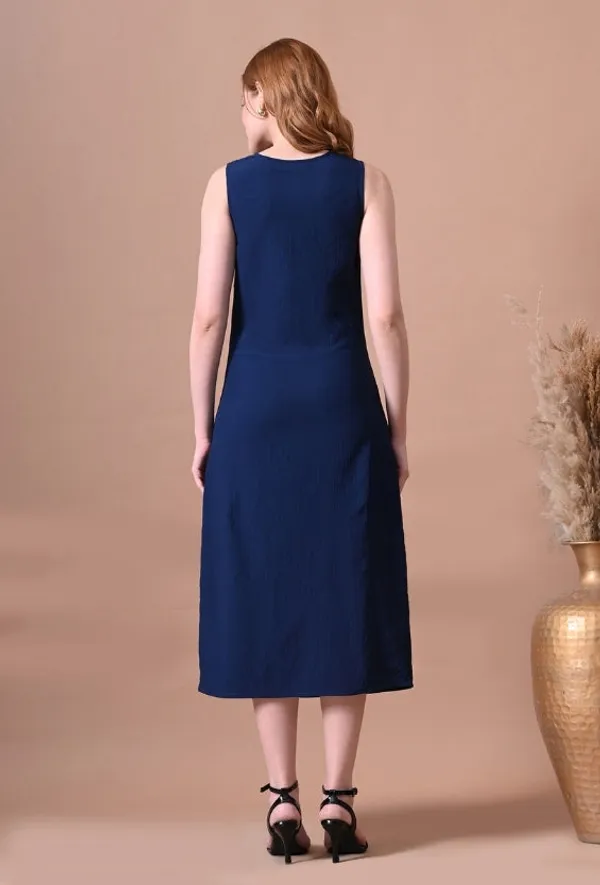 Navy_Textured_Cowl_Neck_Mini_Dress_For_Women