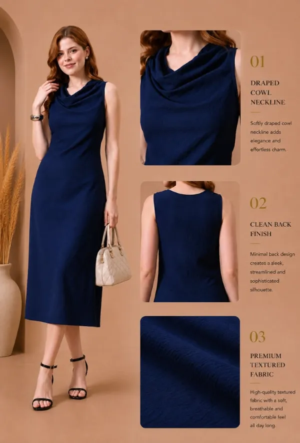 Navy_Textured_Cowl_Neck_Mini_Dress_For_Women