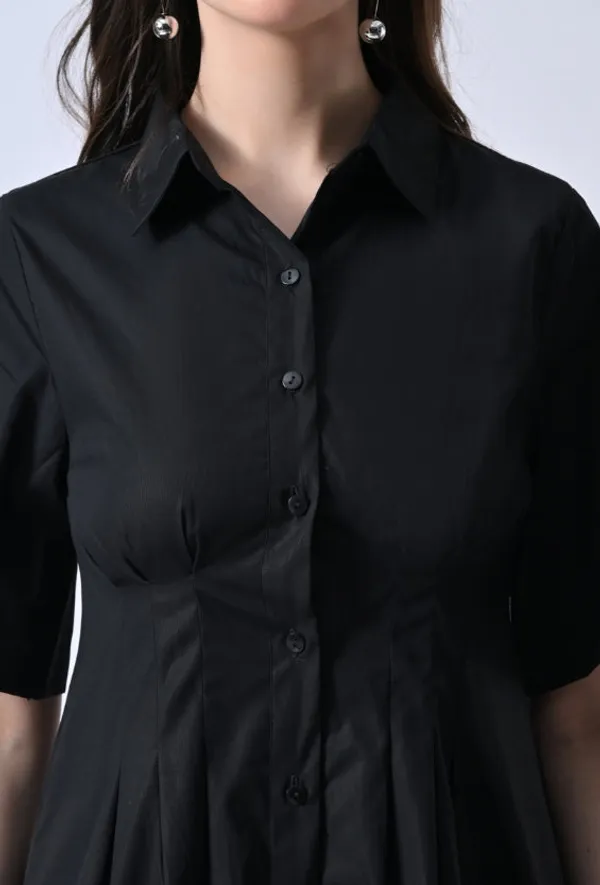 Black_Cotton_Shirt_Dress_For_Women