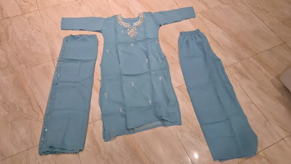 Blue_Embroidered_Straight_Kurta_Set_For_Women