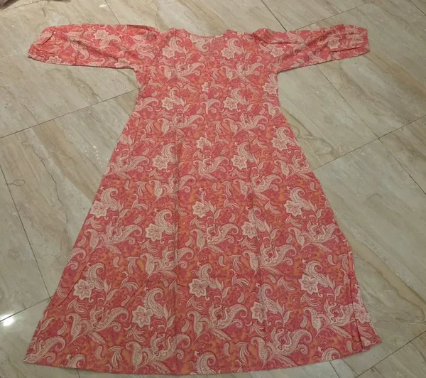 Coral_Printed_Long_Sleeve_Maxi_Dress_for_Women
