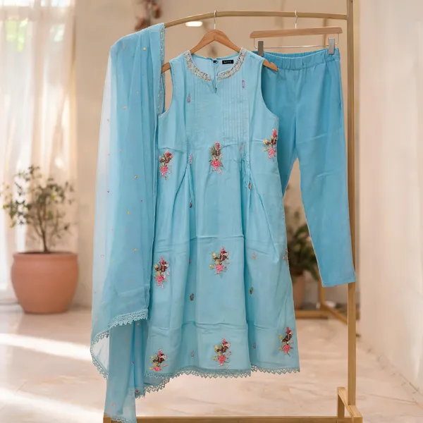 Light_Blue_Mul_Cotton_Embroidered_Anarkali_Suit_Set_For_Women