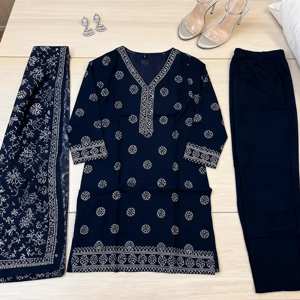Navy_Cotton_Printed_Straight_Kurta_Set_For_Women