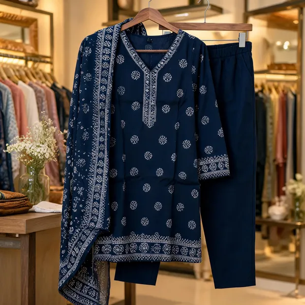 Navy_Cotton_Printed_Straight_Kurta_Set_For_Women