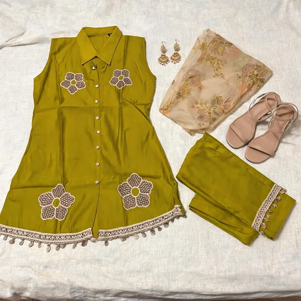 Mustard_Cotton_Embroidered_Straight_Kurta_Set_For_Women