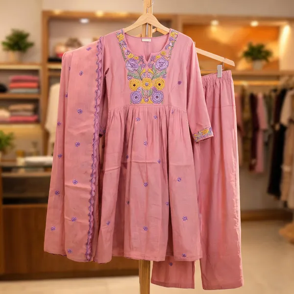Pink_Mul_Cotton_Flared_Embroidered_Anarkali_Suit_Set_For_Women