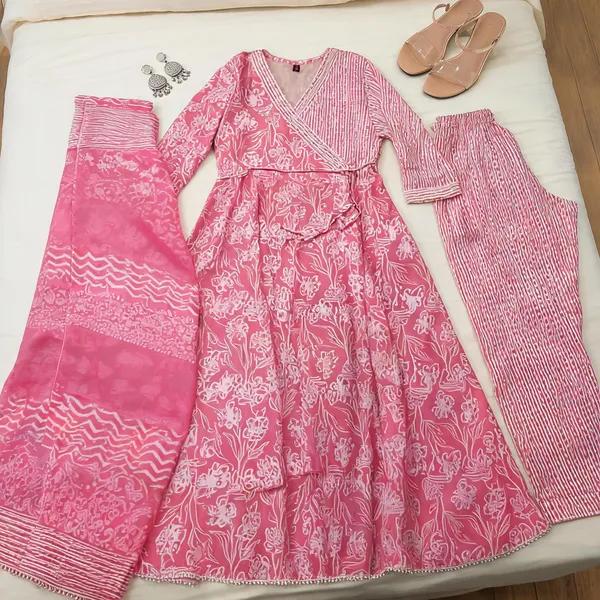 Pink_Mul_Cotton_Flared_Printed_Anarkali_Suit_Set_For_Women