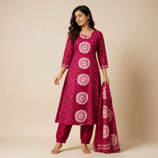 Pink_Cotton_Straight_Printed_Kurta_Set_For_Women