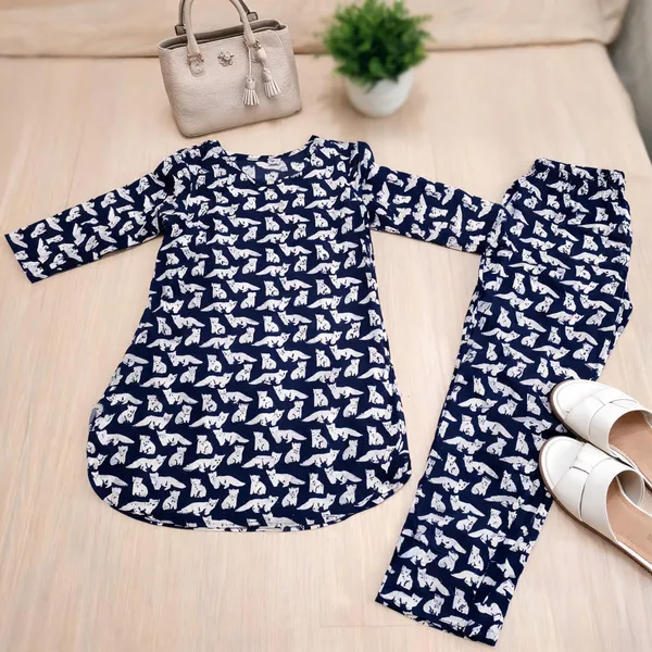 Navy_Blue_Rayon_Relaxed_Printed_Kurti_Co_Ord_Set_For_Women