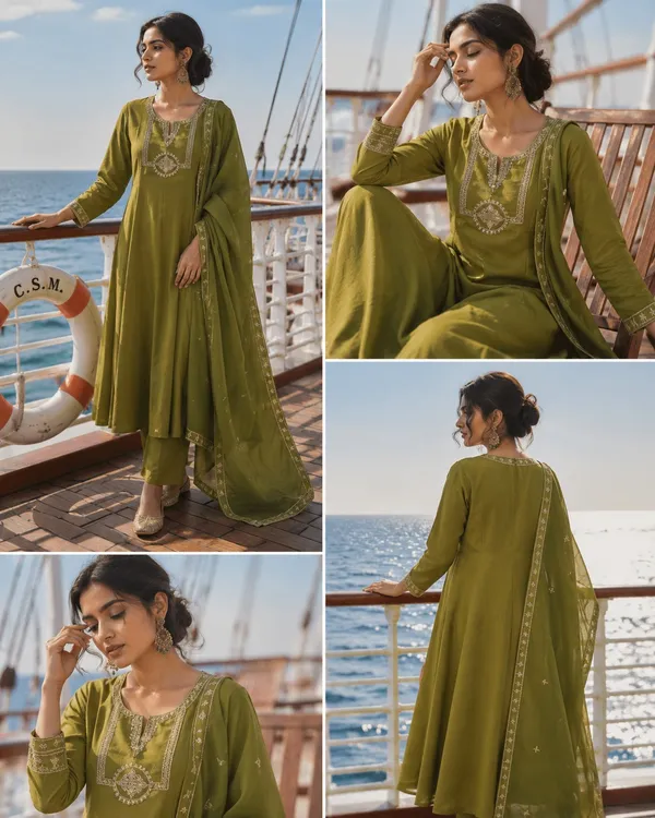 Olive_Green_Anarkali_Suit_Set_for_Women
