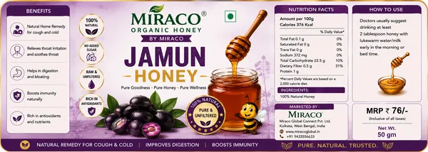 Miraco_Jamun_Honey_250_Gms