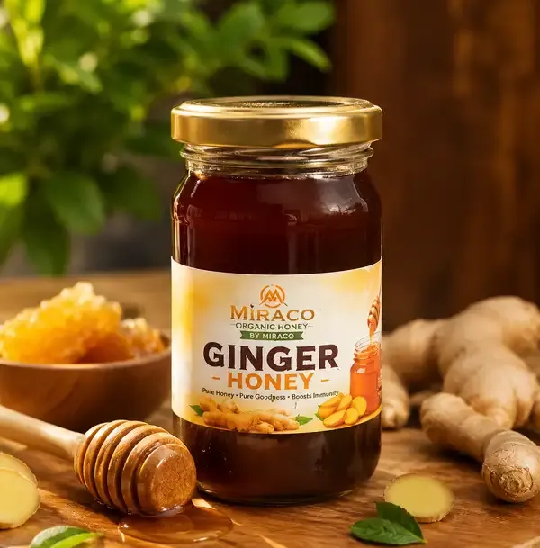 Miraco_Organic_Ginger_Honey_250_Gms