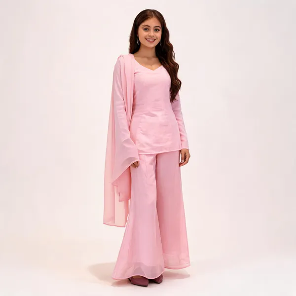 Pink_Faux_Georgette_Embroidered_Kurti_Palazzo_Dupatta_Set_For_Women