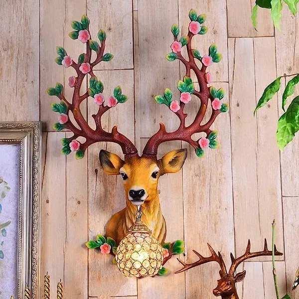 Deer_Head_Wall_Sconce_Lamp