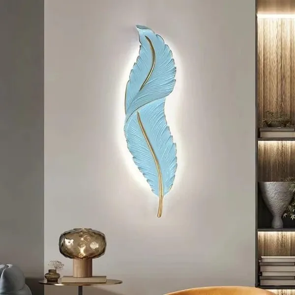 Leaf_Feather_Wall_Sconce_Light