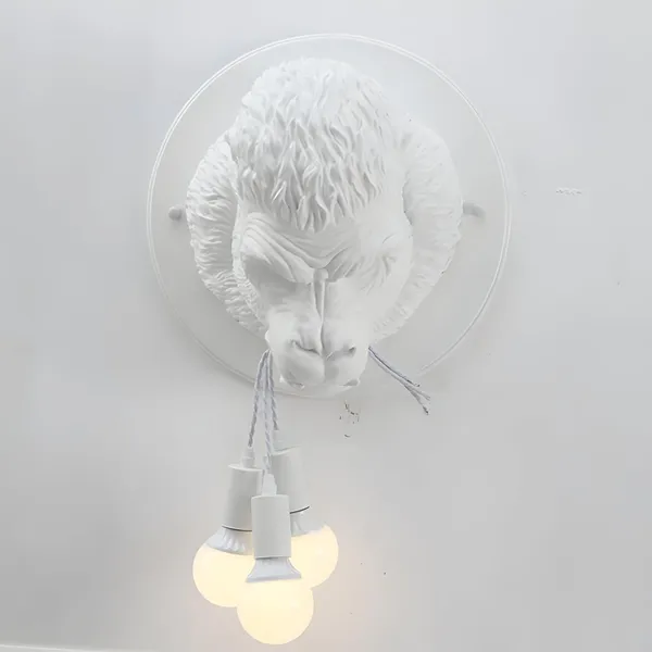 Chimpanzee_Face_Resin_Wall_Lamp