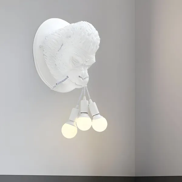 Chimpanzee_Face_Resin_Wall_Lamp