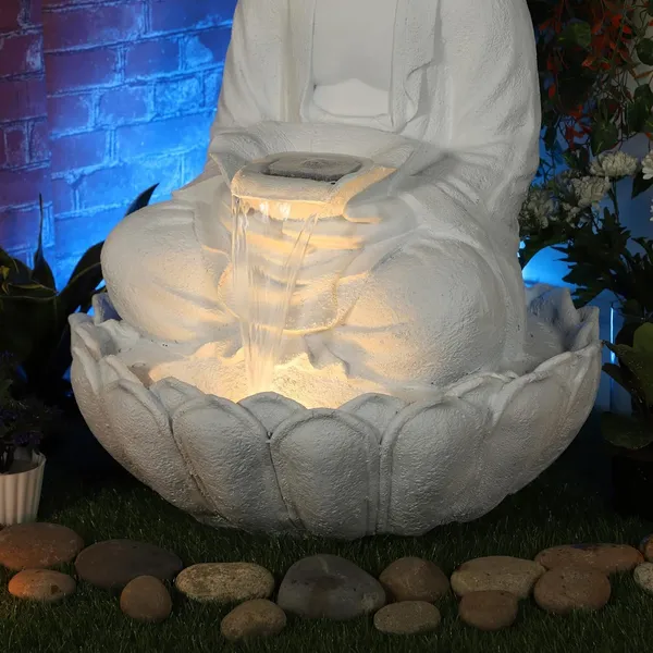 Fibreglass_Lotus_Buddha_Water_Fountain