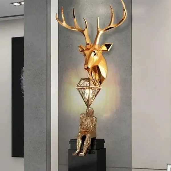 Deer_Head_Wall_Mounted_Sconce_Lamp