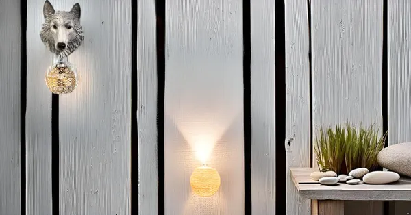 Wolf_Head_Wall_Sconce_With_Crystal_Beaded_Lampshade