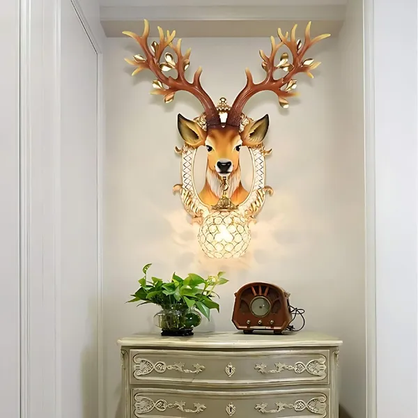 Wall_Mounted_Resin_Deer_Head_Lamp