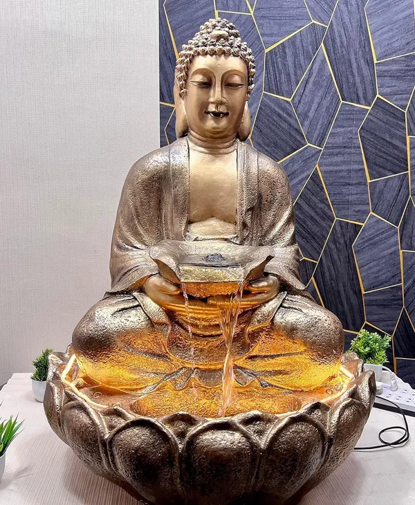 Fibreglass_Lotus_Buddha_Water_Fountain
