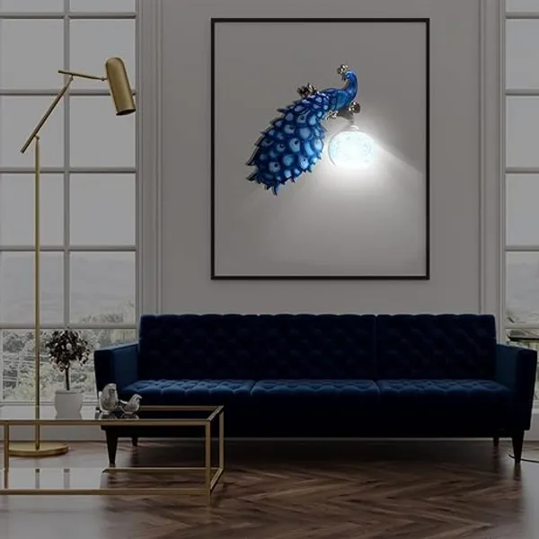 Peacock_Wall_Lamp_Sconce_Resin_Wood