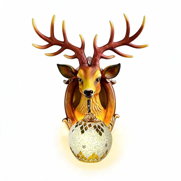 Deer_Head_Decorative_Wall_Light_3D_Antique_Deer_Head_Wall_Light