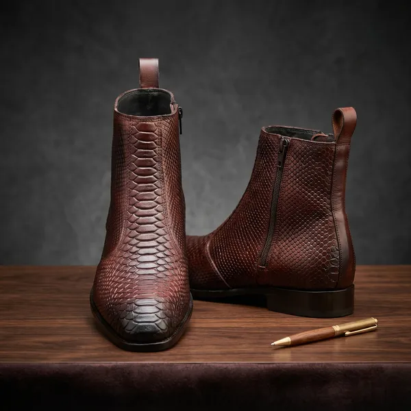 Brown_Leather_Pull-On_Side-Zip_Ankle_Boots_for_Men