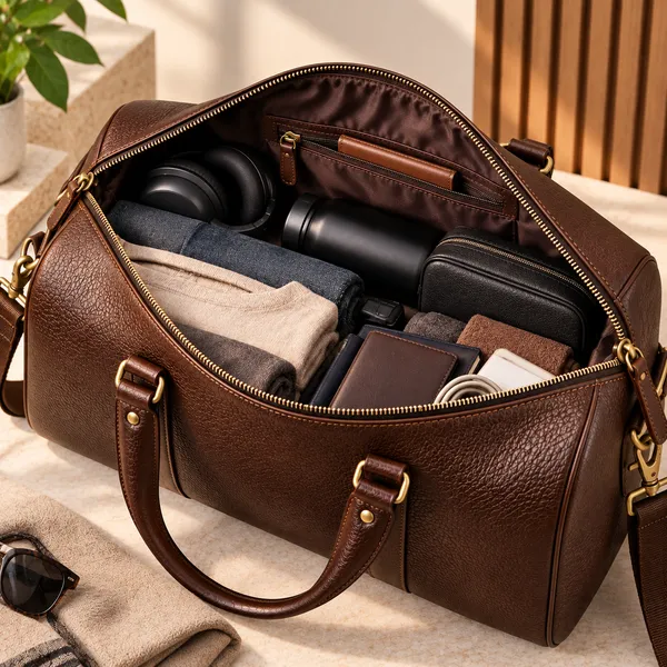 Brown_Textured_Travel_Duffel_Bag_for_Men