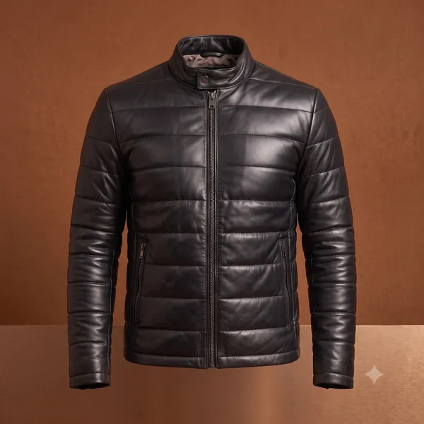 Black_Faux_Leather_Quilted_Jacket_for_Men