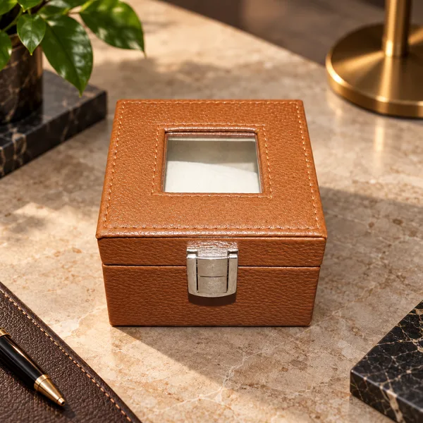 Brown_Leatherette_Single_Watch_Storage_Box