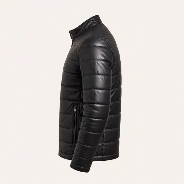 Black_Faux_Leather_Quilted_Jacket_for_Men