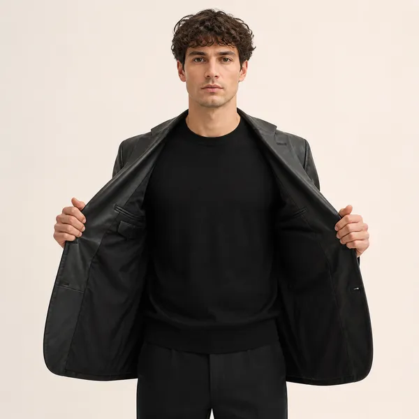 Black_Leather_Regular_Fit_Blazer_for_Men