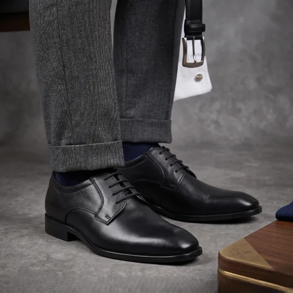 Black_Genuine_Leather_Lace-Up_Derby_Shoes_for_Men