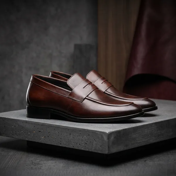 Brown_Leather_Look_Formal_Loafers_for_Men