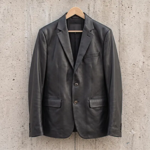 Black_Leather_Regular_Fit_Blazer_for_Men