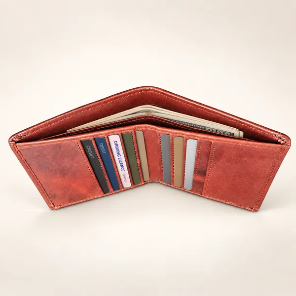 Brown_Snake-Pattern_Genuine_Leather_Bifold_Card_Holder_For_Men