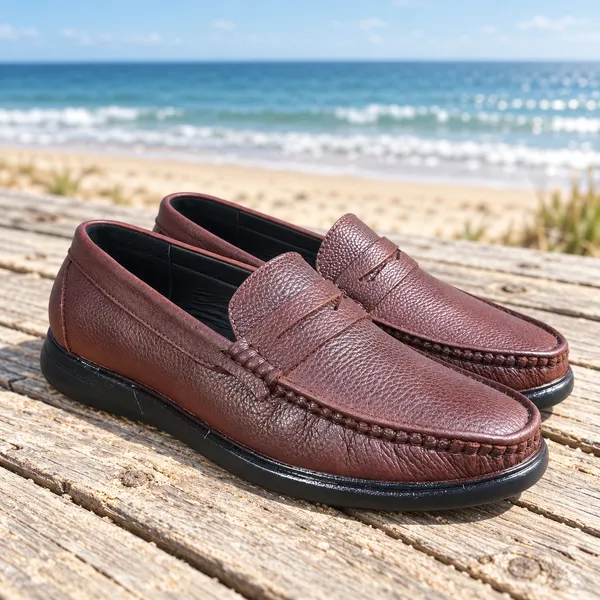 Burgundy_Leather_Penny_Slip-On_Loafers_For_Men